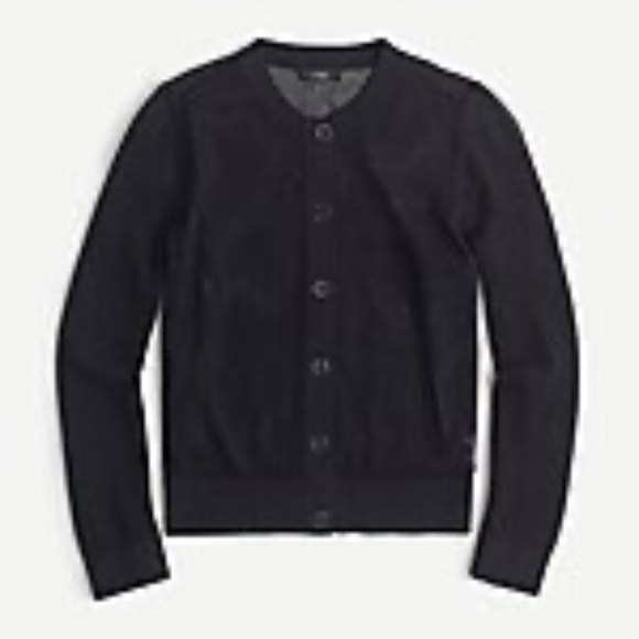 J. Crew Pointelle-Stitch Mesh Cardigan Sweater - Picture 2 of 3